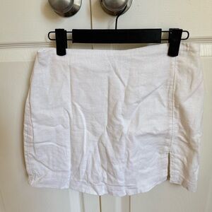 Abercrombie & Fitch Linen-Blend Mini Skort